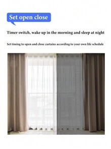 2 Pcs Automatic Open Remote Control For Roman Curtains Track Smart Life APP Control, Add A Gateway To Connect To Alexa, Home,Tuya Smart Wifi Curtain Motor Smart Curtain Robot Curtain Motor Electric, Halloween Gift