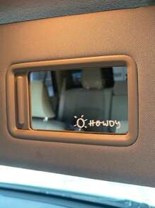 Howdy Car Sticker Cute Car Decal 2pcs - White - View 4