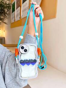 3 件心型手機袋附長斜背帶