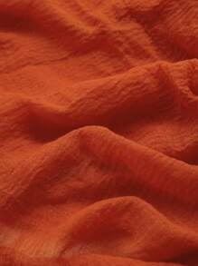 khăn trùm đầu phụ nữ - Màu Cam cháy - Xem 3