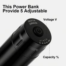 DMTATTOO Kit Completo De Máquina De Tatuaje Rocket Mini Con Fuente De Alimentación, Pluma Rotativa Y Agujas De Cartucho, Máquina De Maquillaje Permanente De Tatuaje Para Conjunto De Tatuaje - Rojo - Ver 7