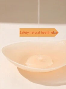 (diameter 10cm) Thin Invisible Adhesive Bras Nipple Covers - Apricot - View 4