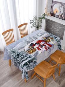 1 Miếng Mẫu giáng sinh In Khăn trải bàn - Nhiều màu - Xem 1