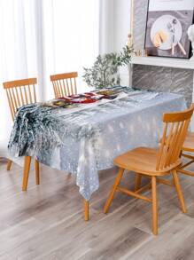 1 Miếng Mẫu giáng sinh In Khăn trải bàn - Nhiều màu - Xem 3