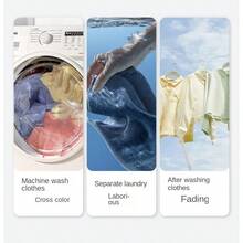 Laundry Anti-dyeing Color Absorption Sheets For Washing Clothes, Prevent Laundry Staining, Washing Machine Safe, Suitable For Travel And Mixed Colour Laundry - White - View 5