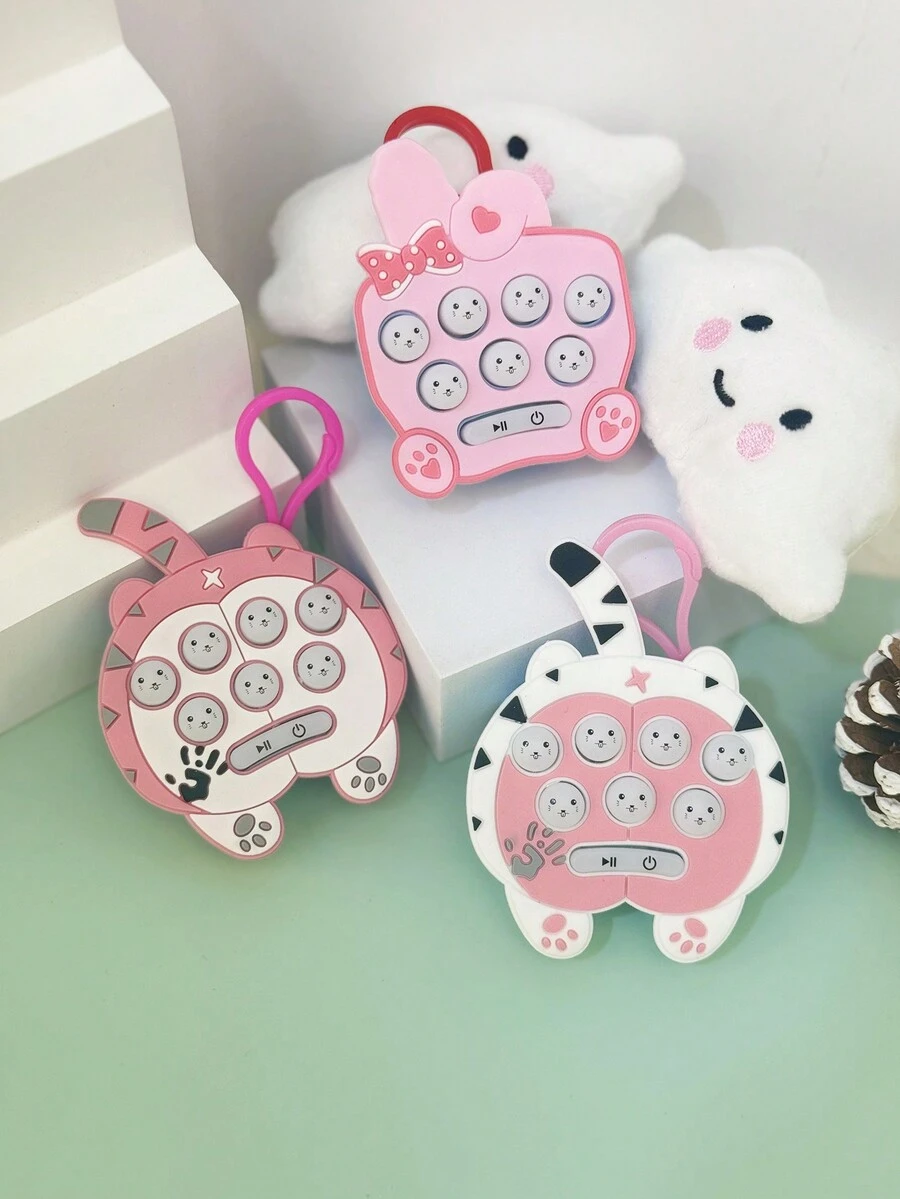 1 Miếng Đồng hồ điện tử Mini Trò Chơi Đồ chơi Hoạt hình Móc chìa khóa Vật rủ xuống - Nhiều màu - Xem 1