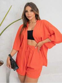 Women Two-piece Outfits - 橘色 - 查看 4