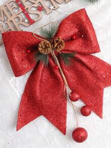 1pc Christmas Red Bow,Christmas