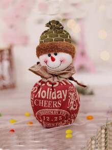 平安夜蘋果袋聖誕老人雪人麋鹿聖誕節日禮物袋