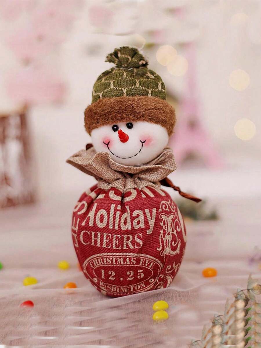 平安夜蘋果袋聖誕老人雪人麋鹿聖誕節日禮物袋