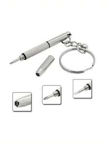 1入組及3入組不銹鋼眼鏡螺絲刀,適用於所有標準螺絲孔 - 銀色 - 查看 4