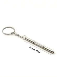 1入組及3入組不銹鋼眼鏡螺絲刀,適用於所有標準螺絲孔 - 銀色 - 查看 2