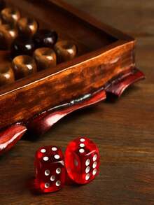 100 支 16 毫米 6 面骰子套裝,10 種顏色標準遊戲骰子,棋盤遊戲骰子,數學骰子,課堂骰子帶絨袋 - 彩色 - 查看 6