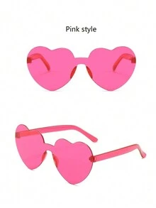 Party Heart Shaped Glasses - Multicolor - View 3