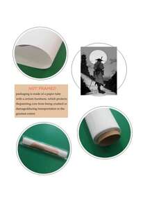 1張古代武士海報帆布畫,適用於客廳、臥室、書房、遊戲室之家居裝飾品 - 彩色 - 查看 7