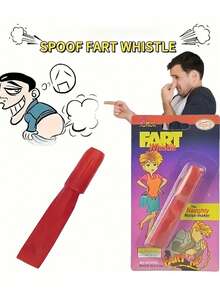 件有趣的屁哨玩具，創意減壓玩具，惡作劇玩具聖誕/生日禮物（顏色隨機）