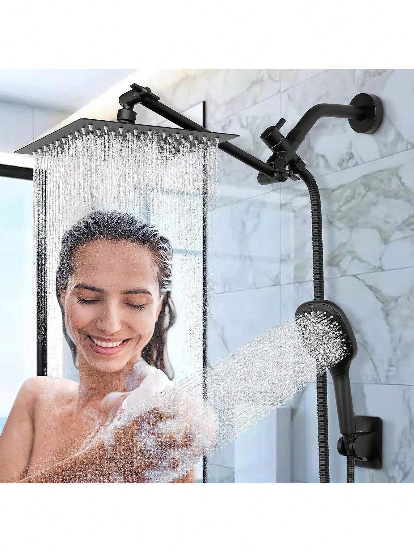 Solid Brass 3way Shower Arm Diverter Valve, G1/2" Tadapter Bathroom