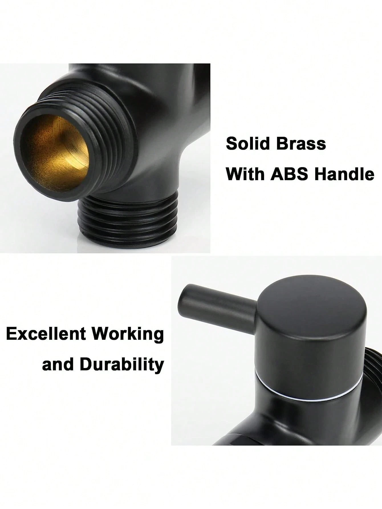 G-Prime 3-Way Shower Arm Diverter – Oil Rubbed Bronze, Solid Metal, T Adapter Replacement, G 1/2 Thread-708496
