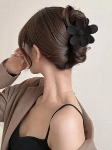 12pcs Women's Minimalist Style Plastic Hair Claw Clips With Flower, Square, And Dragon Claws Design In Black And Brown. Simple, Stylish, And Versatile Hair Accessory That Enhances Your Daily Outfit And Suitable For Daily Use, Showering, Face Cleansing, Make-Up, Hair Styling, And Outfit Matching. Casual, School Hair Accessories, Hair Jaw Clip, Hair Clutch Summer