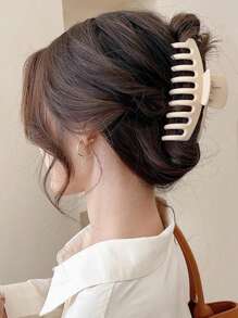12pcs Women's Minimalist Style Plastic Hair Claw Clips With Flower, Square, And Dragon Claws Design In Black And Brown. Simple, Stylish, And Versatile Hair Accessory That Enhances Your Daily Outfit And Suitable For Daily Use, Showering, Face Cleansing, Make-Up, Hair Styling, And Outfit Matching. Casual, School Hair Accessories, Hair Jaw Clip, Hair Clutch Summer
