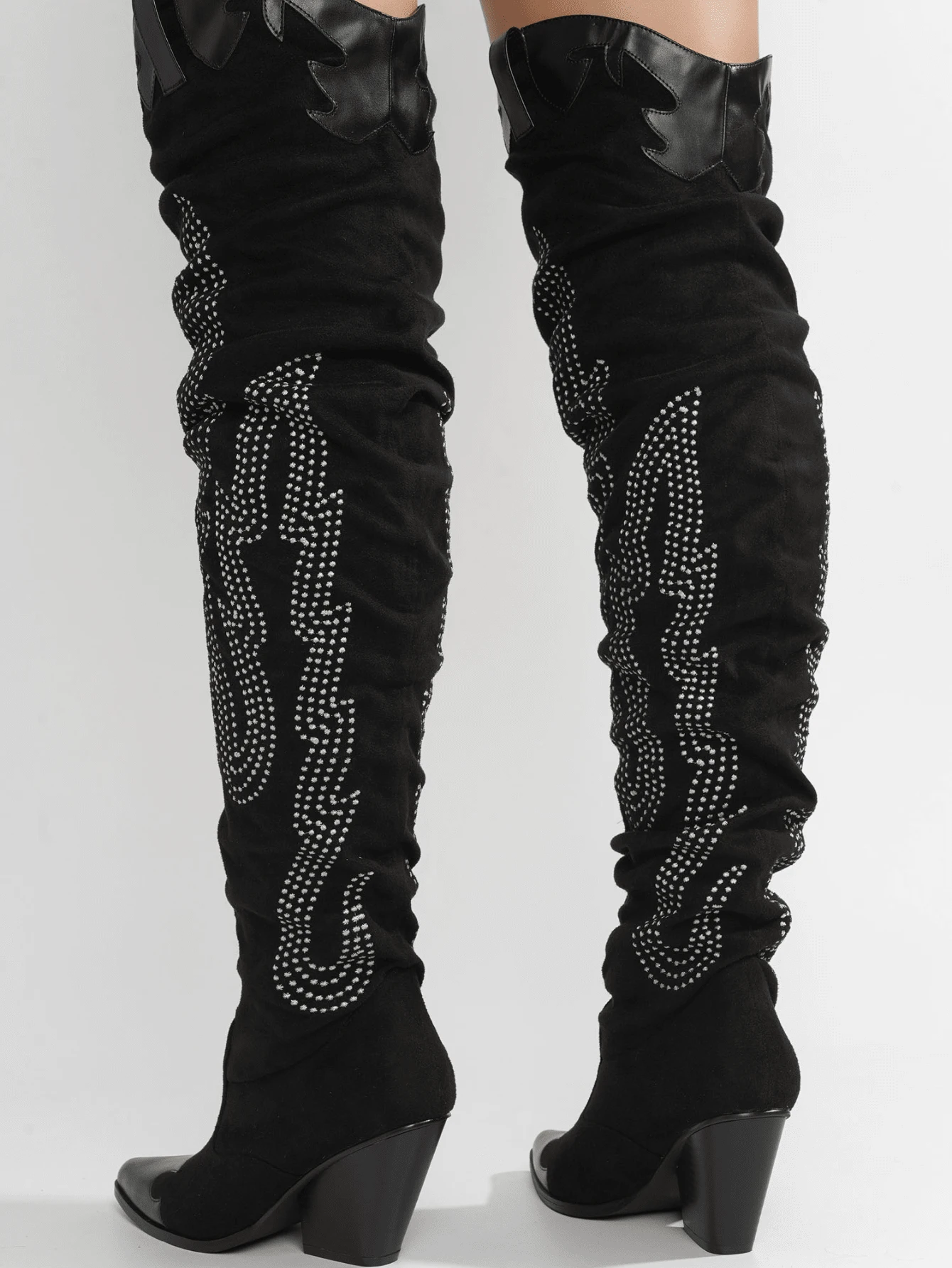 thigh high cowboy boots