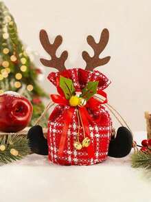 平安夜蘋果袋聖誕老人雪人麋鹿聖誕節日禮物袋