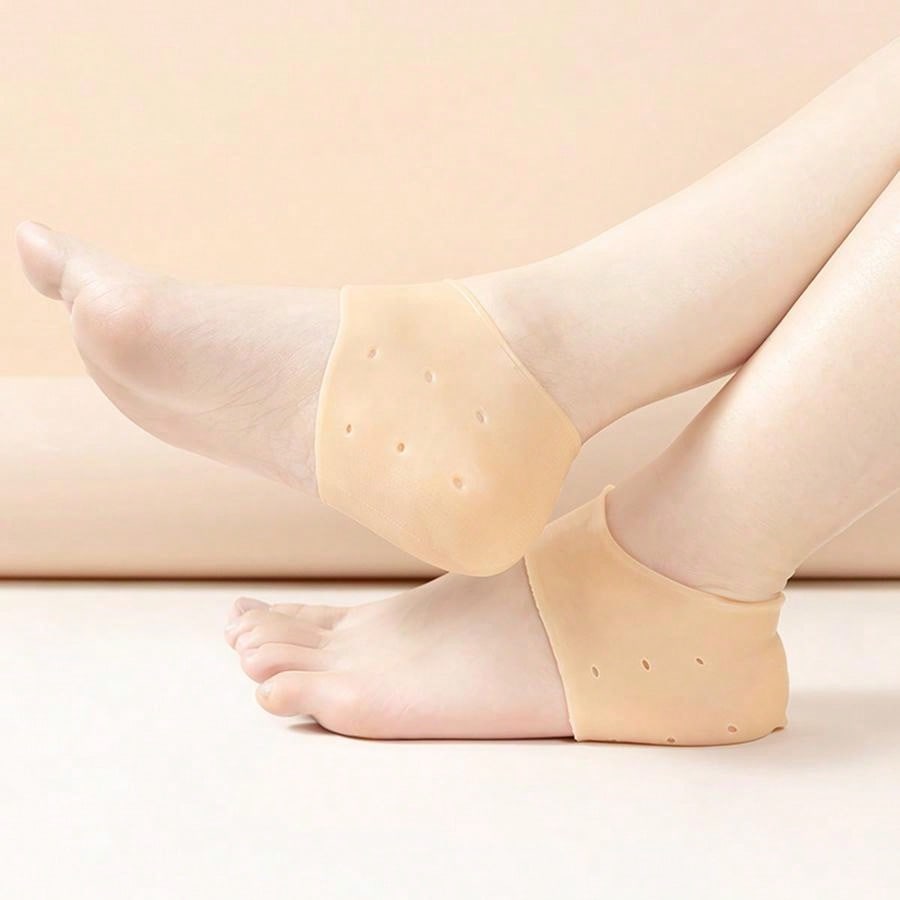2 pairs of silicone heel cup heel pad padded heel cover for relief of
