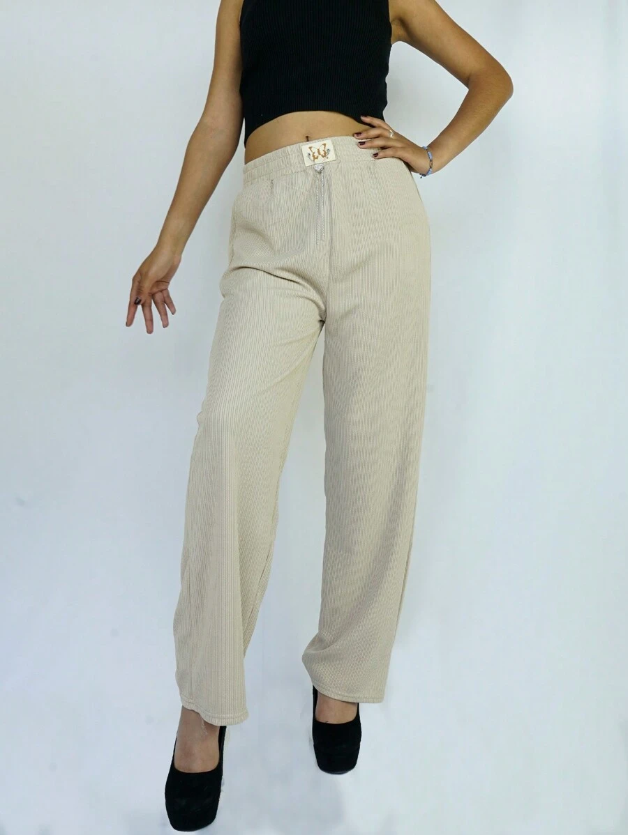 PANTALÓN HOLGADO CASUAL Y LIGERO PARA EL DÍA A DÍA. - Beis - Ver 1