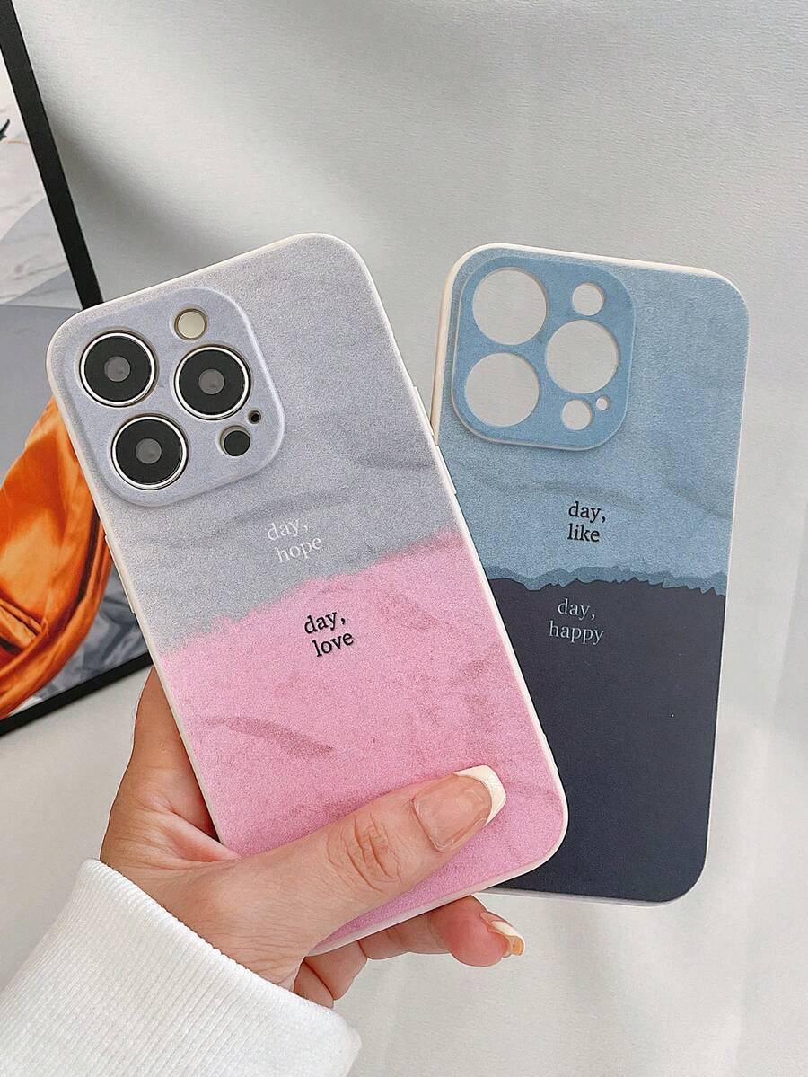 2 chiếc vỏ điện thoại Tpu kết cấu mờ tương thích với iPhone, chống rơi và chống va chạm với hoa văn in đầy màu sắc; Tương thích với Iphone 15/15 Pro/15 Plus/15 Pro Max - Nhiều màu - Xem 1