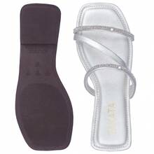Women Flat Sandals - Bạc - Xem 5