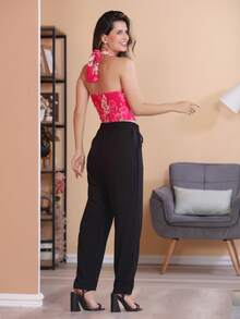 Women Tank Tops & Camis - 玫紅色 - 查看 4