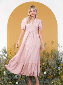 Women Dresses - 粉色 - 查看 1