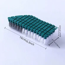 1 件可彎曲硬毛清潔刷,硬毛角刷,浴室洗手台清潔刷,角落清潔刷