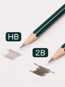 10pcs Hb + 10pcs 2b Pencils - Green - View 2
