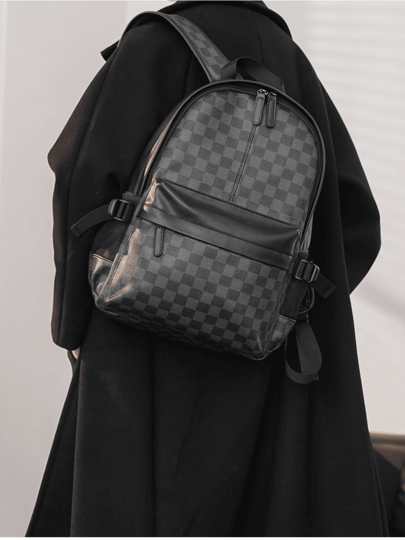 Bolsa Mochila Xadrez Unissex Alta Qualidad Escolar Moderno Escritório Faculdade Trabalho PARA TODO O BRASIL