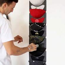Baseball Cap Hat Rack, Foldable Hat Organizer For Baseball Cap, 14/7 Pocket Cap Organizer, Non-woven Door Back Hanging Cap Bag, Easy To Store And Display Your Collections - Multicolor - View 3