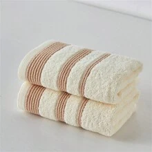 1片全棉毛巾,柔軟舒適,強大的吸水性,適用於家庭和旅館,適用於臉部和手部毛巾