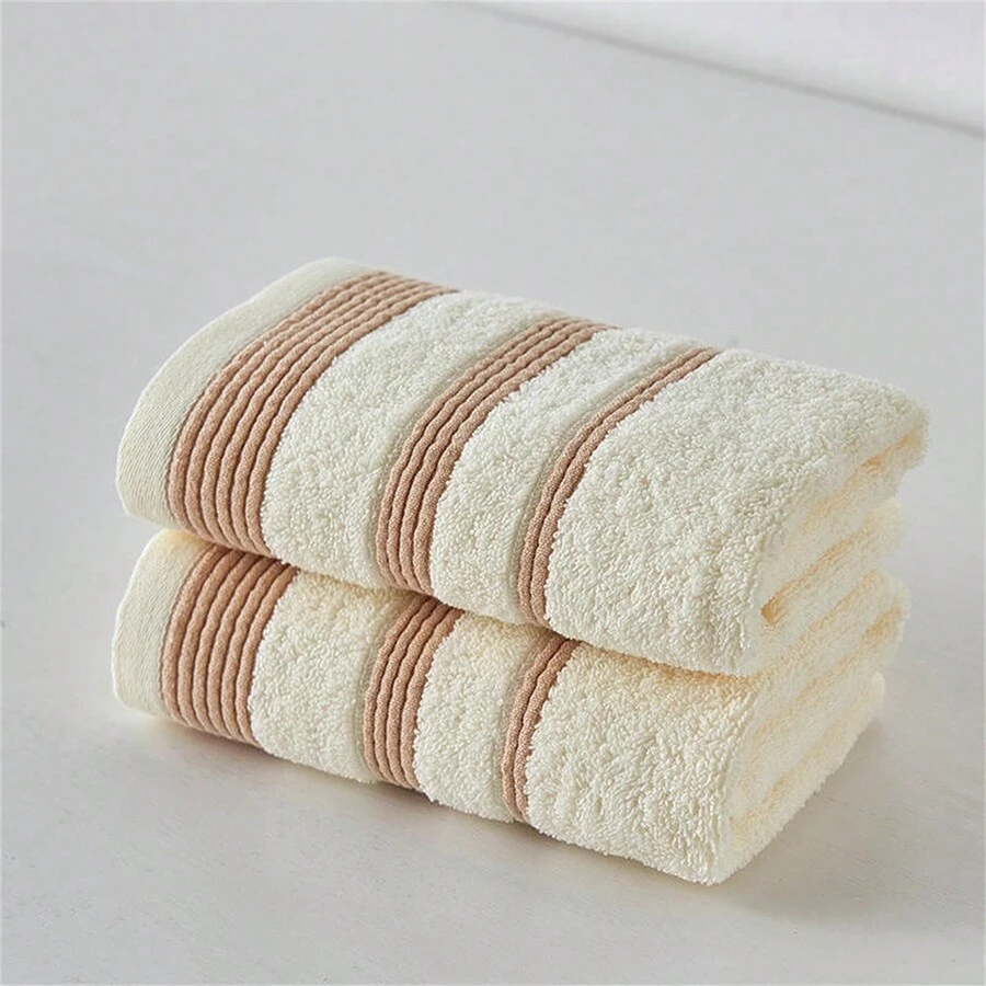 1片全棉毛巾,柔軟舒適,強大的吸水性,適用於家庭和旅館,適用於臉部和手部毛巾