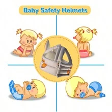 Baby Anti-Fall Head Protection Pad Toddler Walking Learning Head Guard Cap For Bumps & Bruises After Falling - Multicolor - View 4