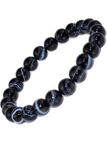 DAZCOLO 1入珠寶戴品,波西米亞極簡風格,自然8mm寶石串珠手鍊-女士度假、聚會、節日裝扮完美之選 - 彩色 - 查看 41