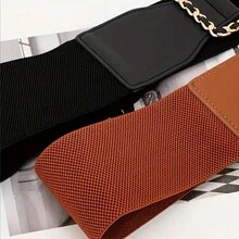 女性時尚可調節腰帶,適用於辦公室彈性西裝、外套和連衣裙穿著造型打扮