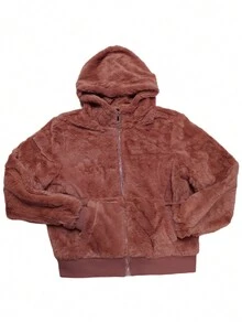 Sudadera de peluche para mujer - Rosa Pálido - Ver 3