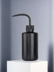 1PC Eyelash Cleaning Bottle,Elbow Cleaning Bottle Water Squeeze Dropper Plastic Squeeze Bottles Lash Bath Bottles Primer Kettle Rinse Eyelash ,Cleaning bottle with curved spout 250ML - Black - View 3