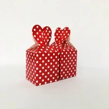 Caja De Dulces Rojos, 6 Piezas Por Paquete - Rojo - Ver 4