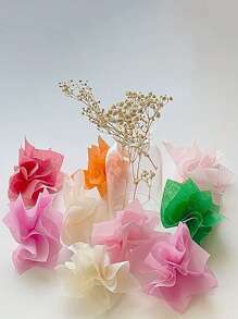 100 张礼品袋薄纸，薄而松散的包装，尺寸 50x35 厘米，艺术薄纸，适用于礼物、游戏、生日、母亲节、毕业典礼、包装、工艺品、DIY 纸花等（米色）情人节