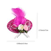 8 件組雞皮帶雞背帶和帽子適合母雞有趣的雞配件可調節鴨子背帶和皮帶帽子帶彈性下巴帶適合母雞鴨鵝鸚鵡小型寵物 - 彩色 - 查看 3