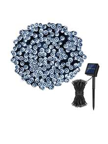 1入組32米/ 300led太陽能戶外裝飾燈串,8種模式,防水,適用於聖誕和新年裝飾 - 彩色 - 查看 3