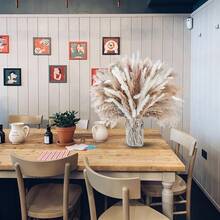 110pcs Dried Pampas Grass Decoration - 17.3" Natural Pampas Grass, Lagurus Ovatus & Reed Flower Bouquet For Wedding Bohemian Flower Home Table Decor, Rustic Farmhouse Party - Multicolor - View 5