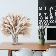 110pcs Dried Pampas Grass Decoration - 17.3" Natural Pampas Grass, Lagurus Ovatus & Reed Flower Bouquet For Wedding Bohemian Flower Home Table Decor, Rustic Farmhouse Party - Multicolor - View 6