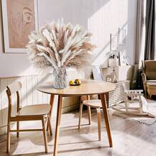 110pcs Dried Pampas Grass Decoration - 17.3" Natural Pampas Grass, Lagurus Ovatus & Reed Flower Bouquet For Wedding Bohemian Flower Home Table Decor, Rustic Farmhouse Party - Multicolor - View 9